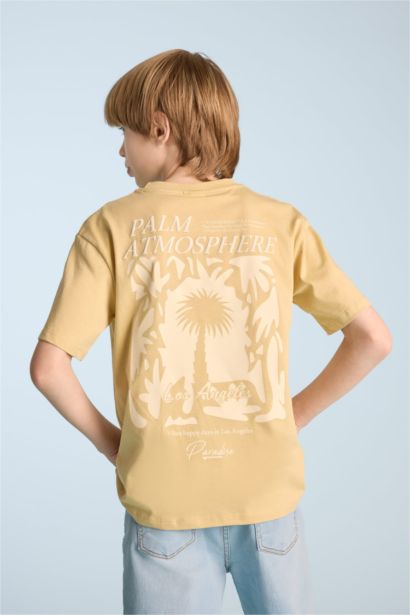 Boy Crew Neck Printed Short Sleeve T-Shirt