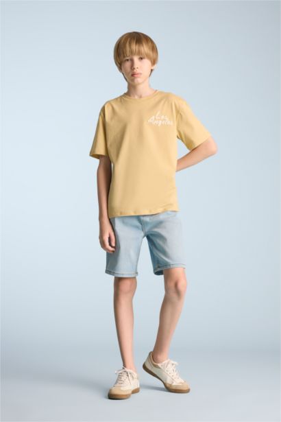 Boy Crew Neck Printed Short Sleeve T-Shirt