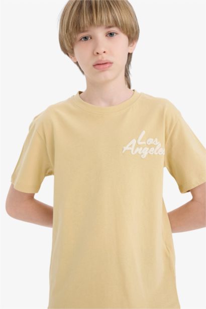 Boy Crew Neck Printed Short Sleeve T-Shirt