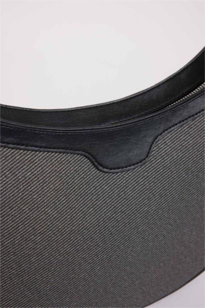 Kadın Kanvas Görünümlü Suni Deri Omuz Çantası