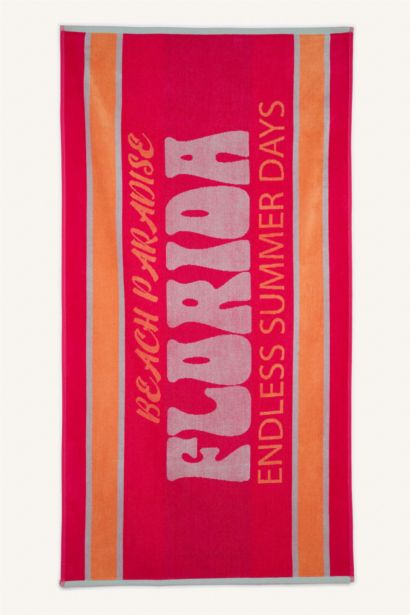 Woman Patterned Cotton Beach Towel