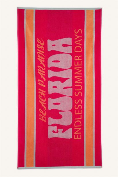 Woman Patterned Cotton Beach Towel