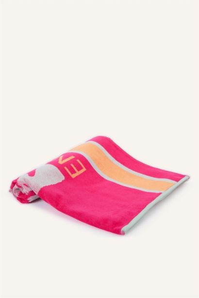 Woman Patterned Cotton Beach Towel