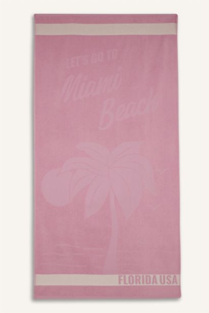 Woman Patterned Cotton Beach Towel