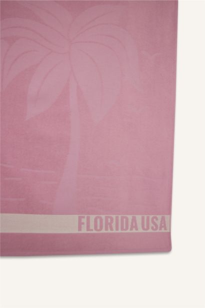 منشفة بحر نسائي قطن منقوش