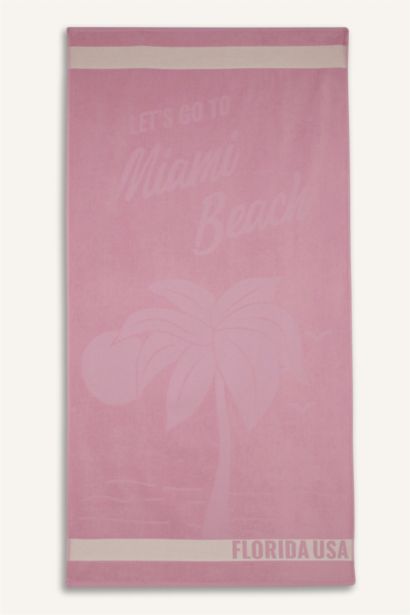 Woman Patterned Cotton Beach Towel