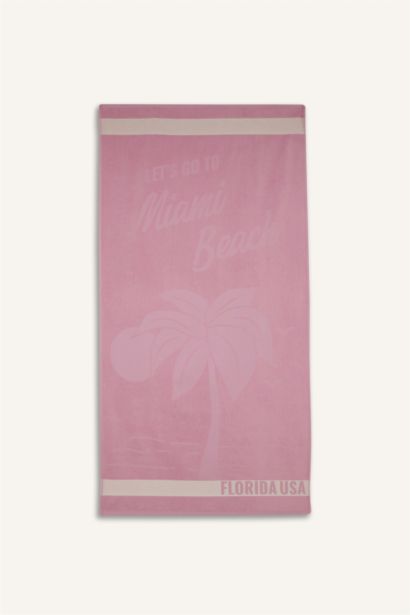 Woman Patterned Cotton Beach Towel
