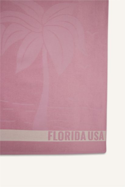 Woman Patterned Cotton Beach Towel