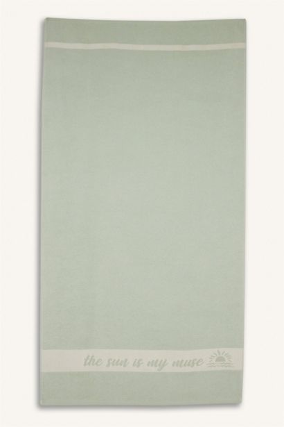 Woman Patterned Cotton Beach Towel