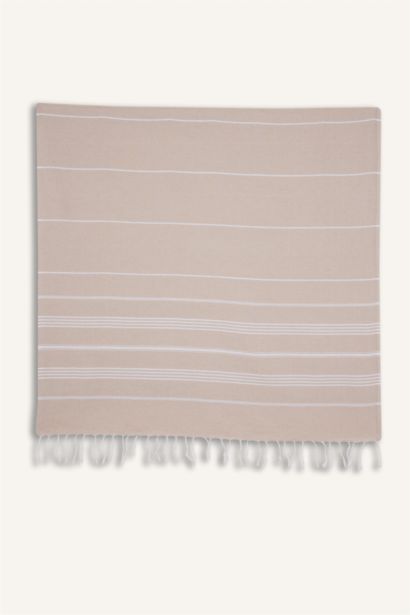 Desenli Pamuklu Plaj Havlusu