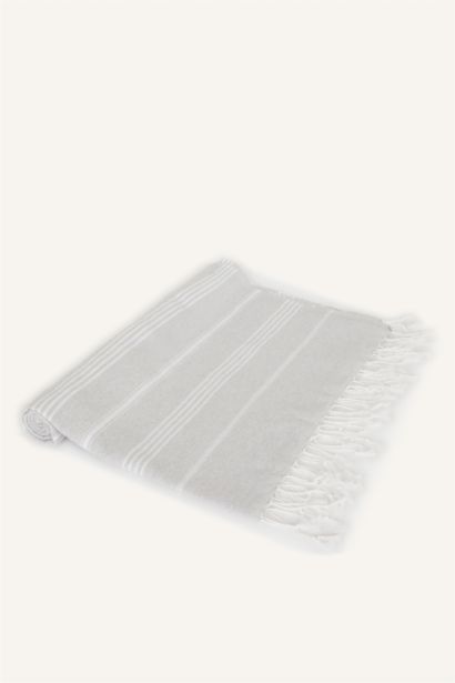 Kadın Desenli Pamuklu Plaj Havlusu