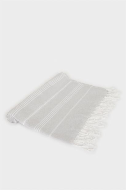 Kadın Desenli Pamuklu Plaj Havlusu