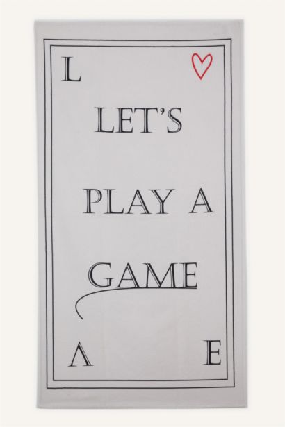 Woman Patterned Cotton Beach Towel