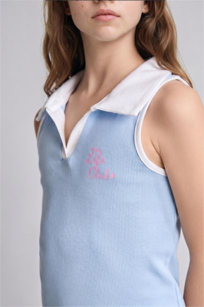 Kolsuz Fitilli Mini Elbise Kız Çocuk