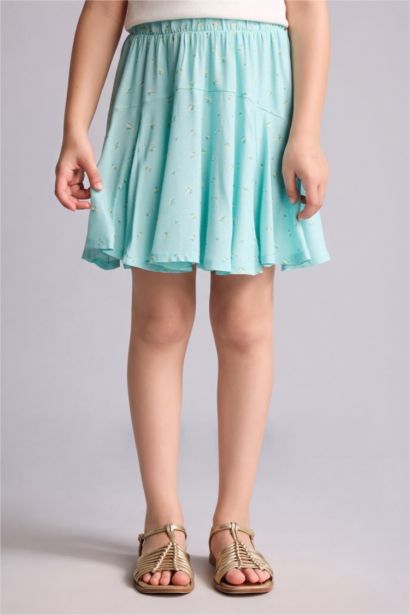 Mini-jupe en viscose pour fille