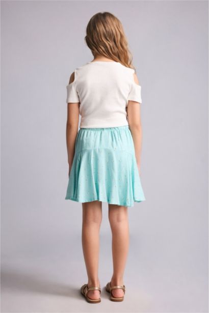 Mini-jupe en viscose pour fille