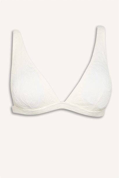 Regular Fit brode Bikini Top