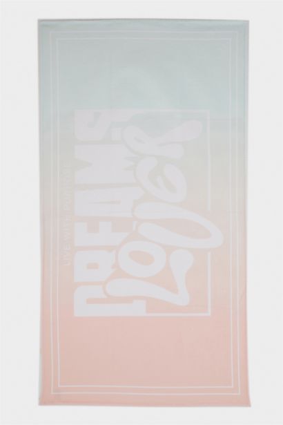 Kız Çocuk Desenli Plaj Havlusu