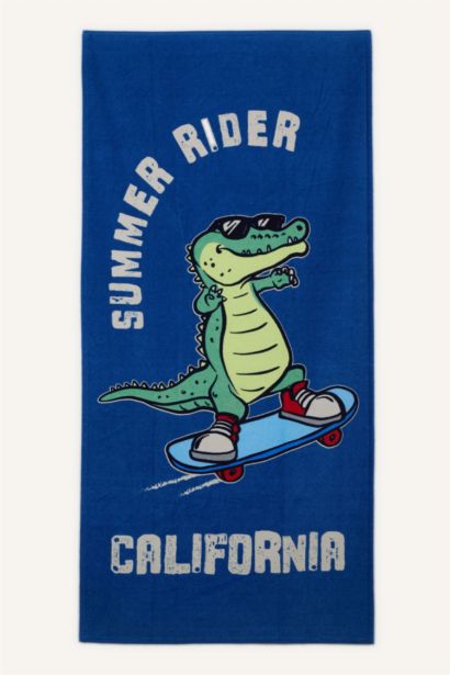 Boy Printed Beach Towel