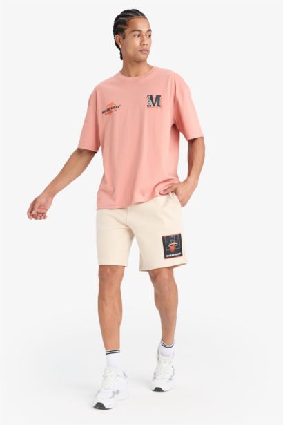 DeFactoFit NBA Miami Heat Standard Fit Waffle Shorts