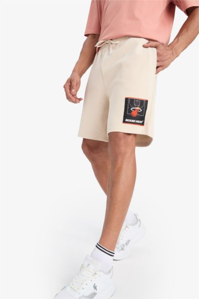 DeFactoFit NBA Miami Heat Standard Fit Waffle Shorts