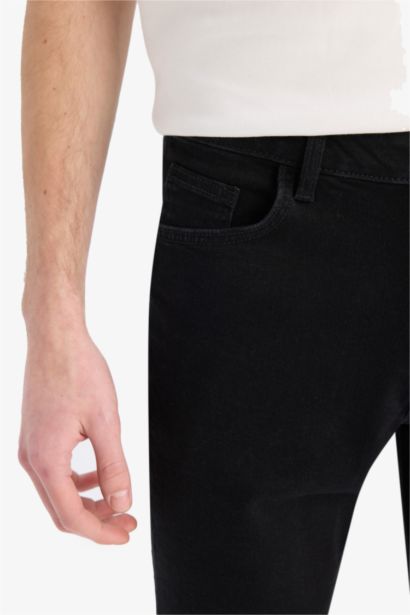 Slim Fit Denim Bermuda Shorts