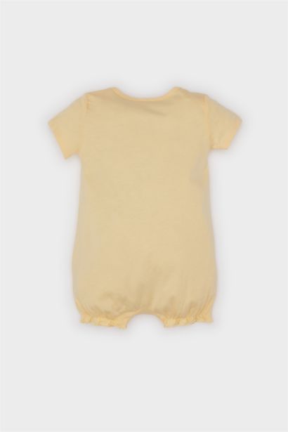 Baby Girl Newborn Rainbow Printed Cotton Jumpsuit