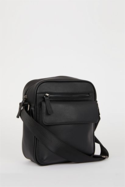 Мужская искусственная кожаная сумка через плечо