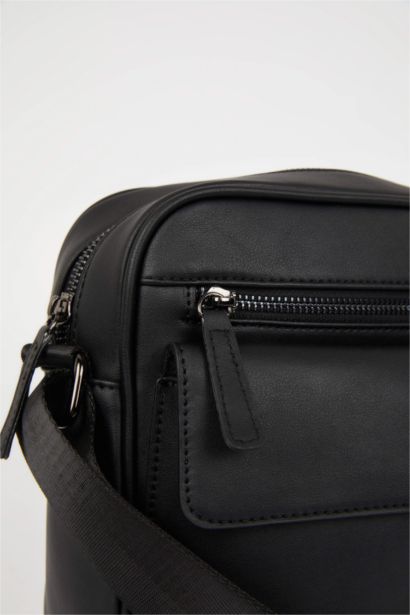 Мужская искусственная кожаная сумка через плечо