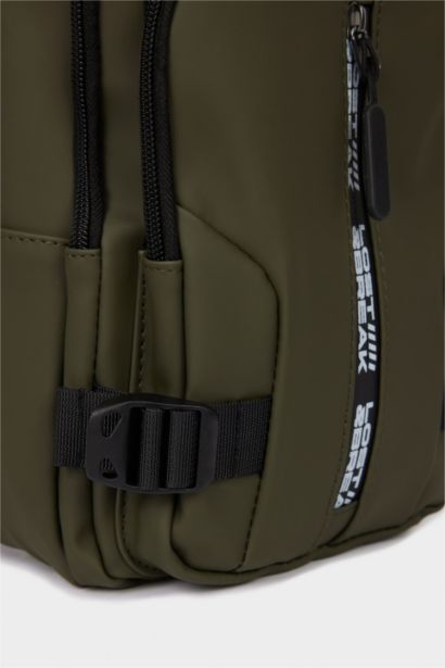 Man Faux Leather Crossbody Bag