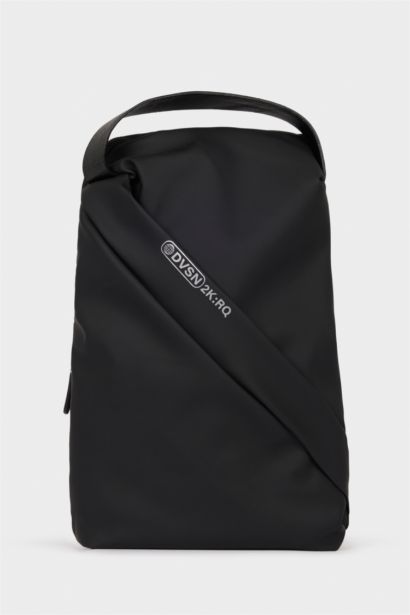 Man Faux Leather Crossbody Bag