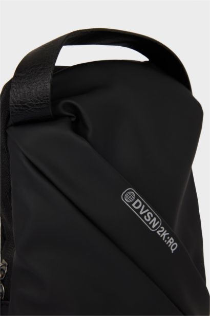 Man Faux Leather Crossbody Bag