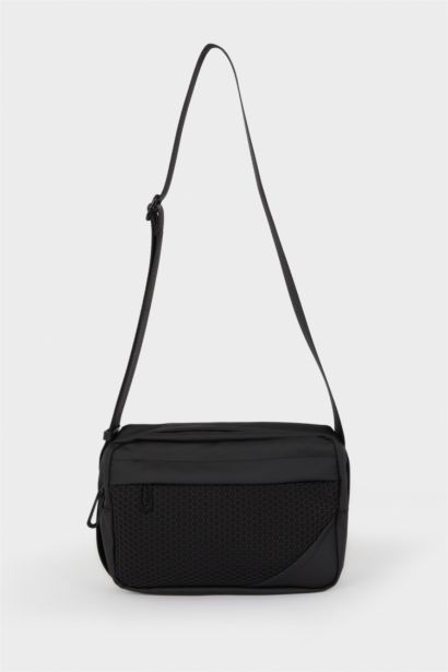 Man Faux Leather Crossbody Bag