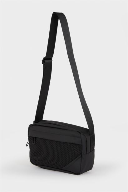 Man Faux Leather Crossbody Bag