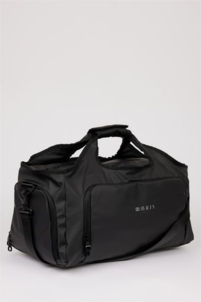 Faux Leather Sports And Travel Bag