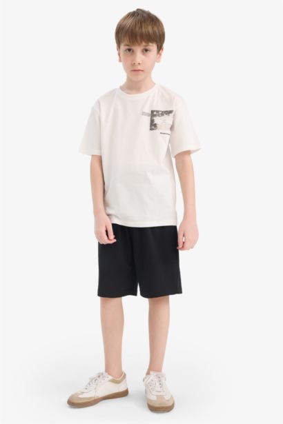 Boy Crew Neck Printed Short Sleeve T-Shirt
