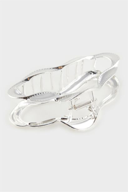 مشبك شعر نسائي فضي