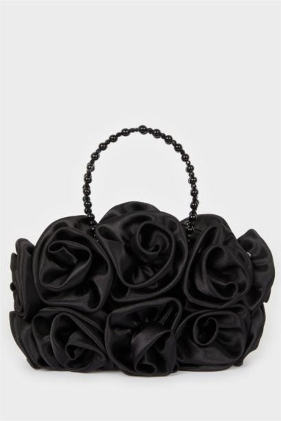 DCEY x DeFacto Kadın Saten Güllü Baget Çanta