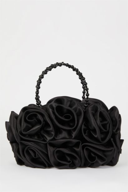 DCEY x DeFacto Kadın Saten Güllü Baget Çanta