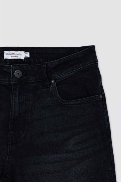 Regular Fit Denim Bermuda Shorts