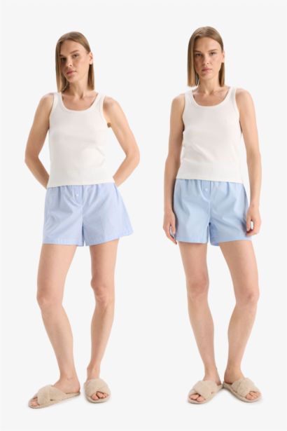 Fall in Love Regular Fit Poplin 2 Piece Shorts