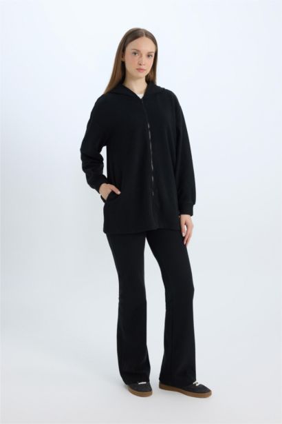 Wide Leg Geniş Paça Beli Lastikli Uzun Boy Pantolon