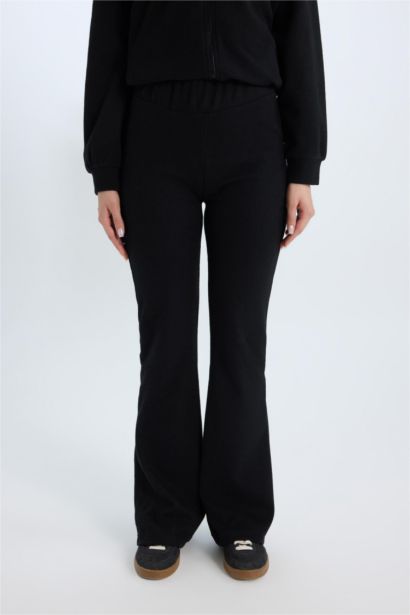 Wide Leg Geniş Paça Beli Lastikli Uzun Boy Pantolon