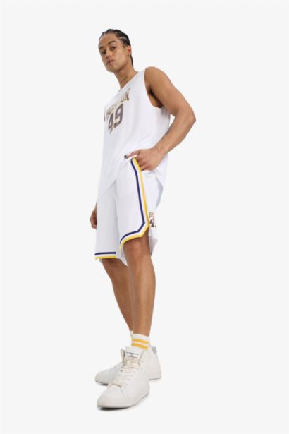 Standard Fit Printed Elastic Band Shorts