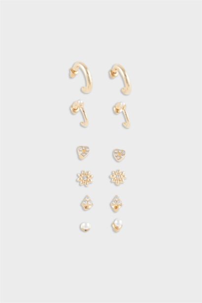 Lot de 6 Boucles d’oreilles dorées pour femme