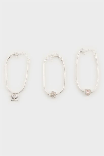 Woman 3 Piece Silver Bracelet