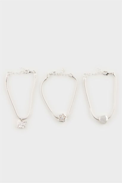Woman 3 Piece Silver Bracelet