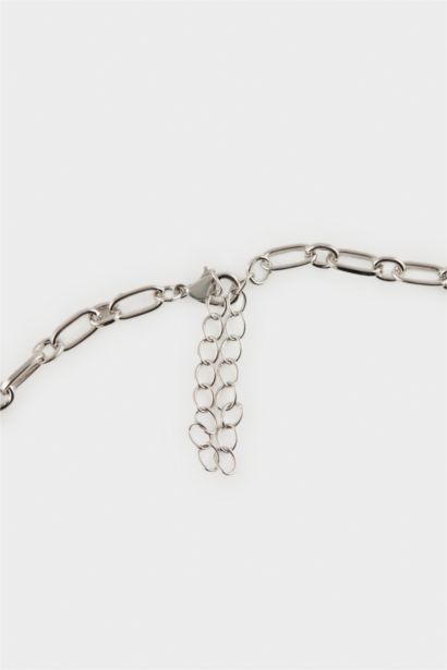 Woman Silver Charm Necklace