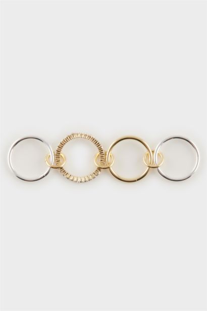 Woman 4 Piece Silver Rings