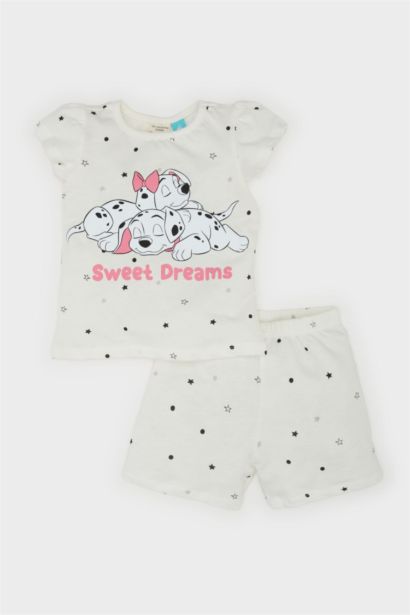Ensemble pyjama imprimé de T-shirt et short pour bébé fille